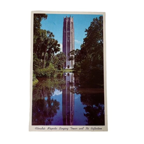 Vintage Postcard Floridas Majestic Singing Tower Scenic Landmark u - Picture 1 of 5